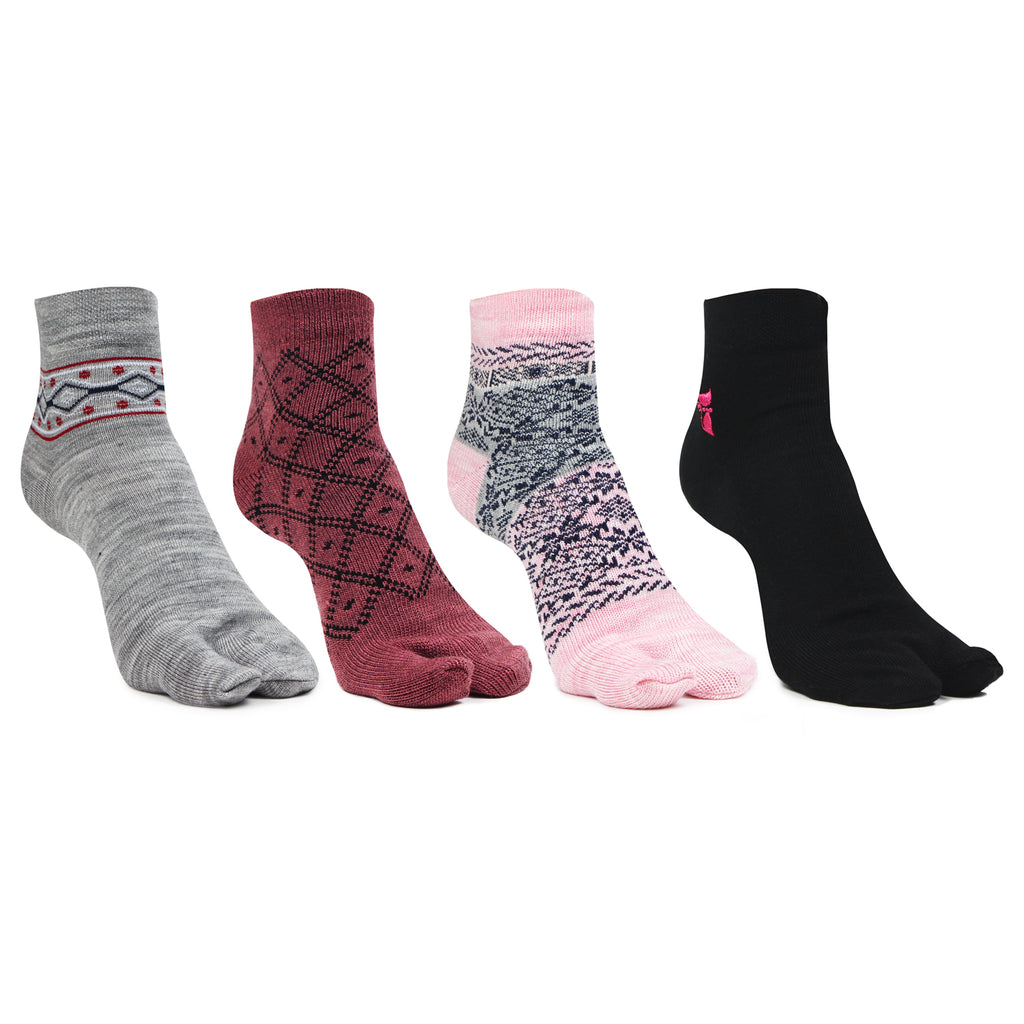Woolen Ankle thumb Socks for Women