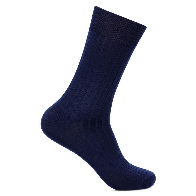 Men's Rib  Woolen socks navy