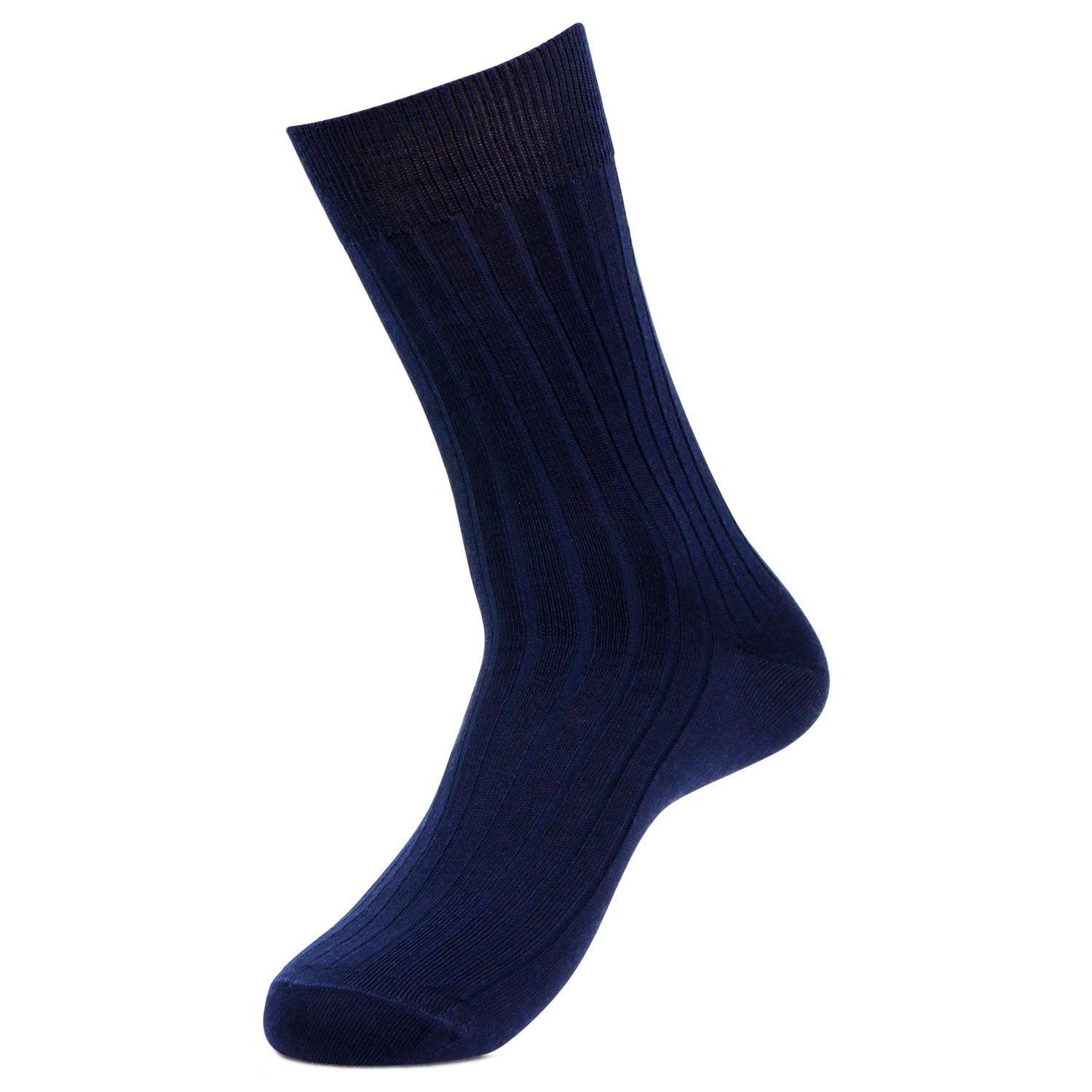 Navy color woolen socks for men