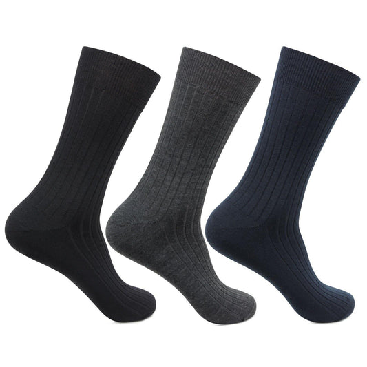 Men's Rib Woolen Crew Socks