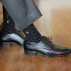 Black Molecule Formal Socks