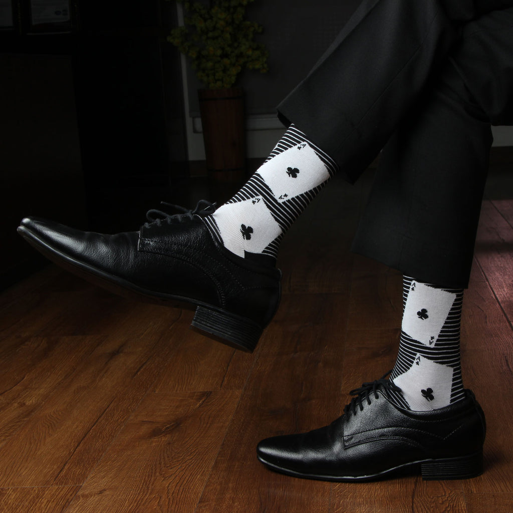 Men's Ace of Spade Print Premium Socks