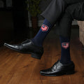 Men's American Print Luxurious Formal Socks - Pack of 1