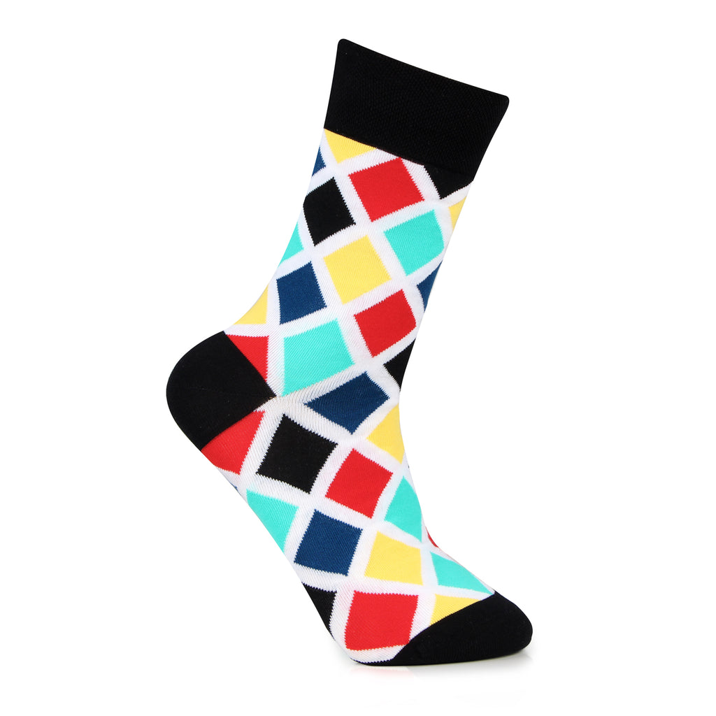 Men's Kicks on Fleek Diamond Pattern Socks – BONJOUR