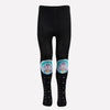 Doraemon Printed Knitted Tights For Baby Girls & Baby Boys - Black