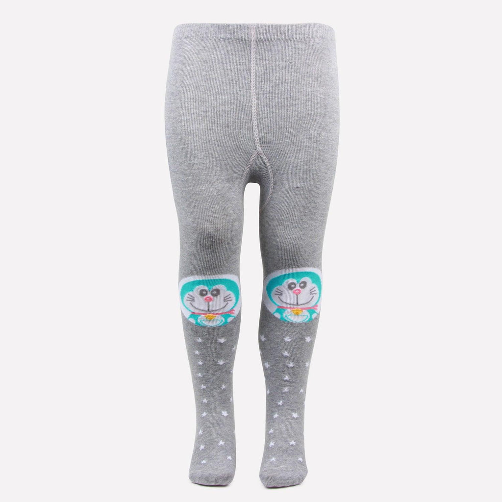 Doraemon Printed Knitted Tights For Baby Girls & Baby Boys 