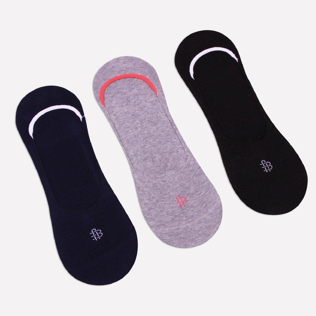 Unisex Cotton Loafer Socks - Pack Of 3