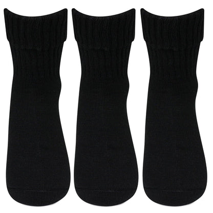 Women's Woolen Socks (Black) - Pack of 3