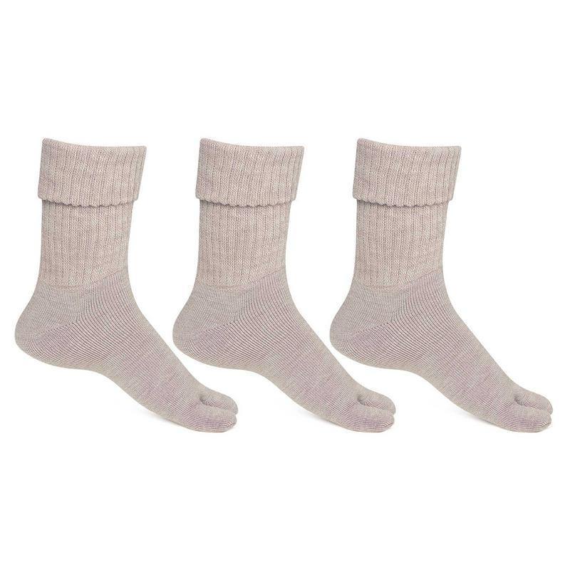 Women's Skin Woolen Thumb Socks -Pack of 3