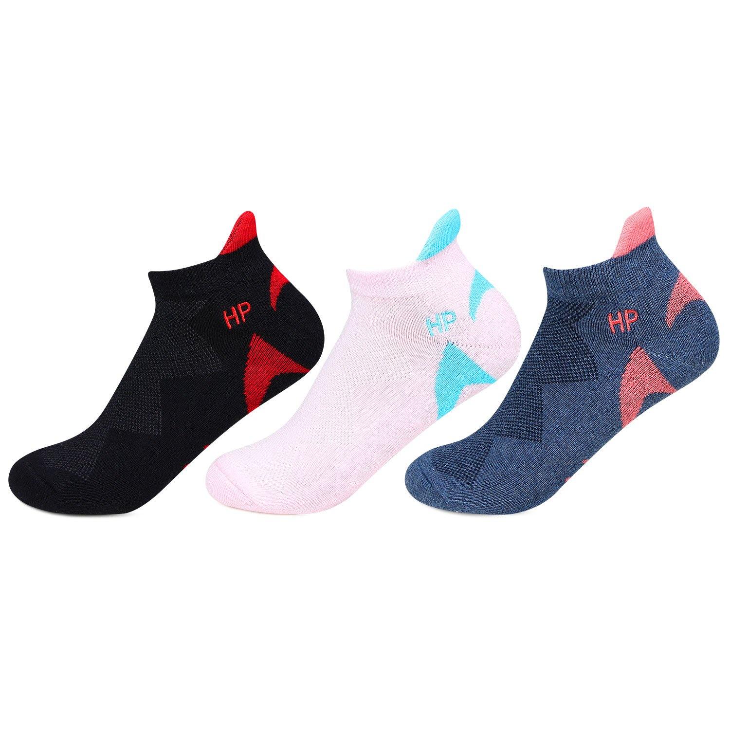 Hush Puppies Women's Multicolored Cushioned Ankle Socks - Pack of 3 - Bonjour Group