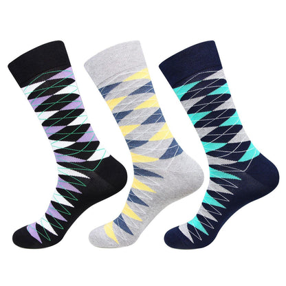Hush Puppies Men's Multicolored Crew Socks -  Pack of 3 - Bonjour Group