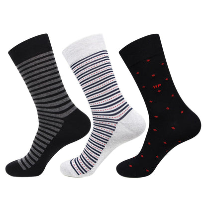 Hush Puppies Men's Multicolored Crew Socks -  Pack of 3 - Bonjour Group