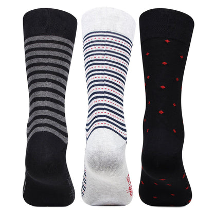 Hush Puppies Men's Multicolored Crew Socks -  Pack of 3 - Bonjour Group