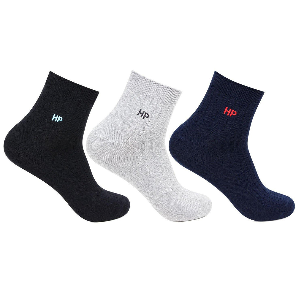 Hush Puppies Men's Cotton Ankle Rib Socks - Pack of 3 - Bonjour Group