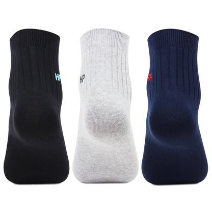 Hush Puppies Men's Cotton Ankle Rib Socks - Pack of 3 - Bonjour Group