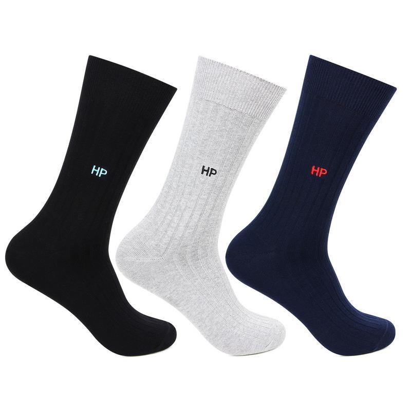 Hush Puppies Men's Cotton Crew Rib Socks - Pack of 3 - Bonjour Group