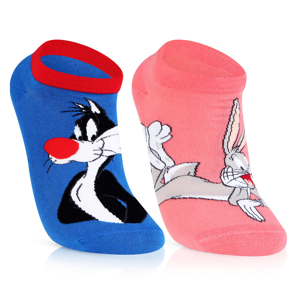 Looney Tunes Unisex  Character Socks - Pack Of 2