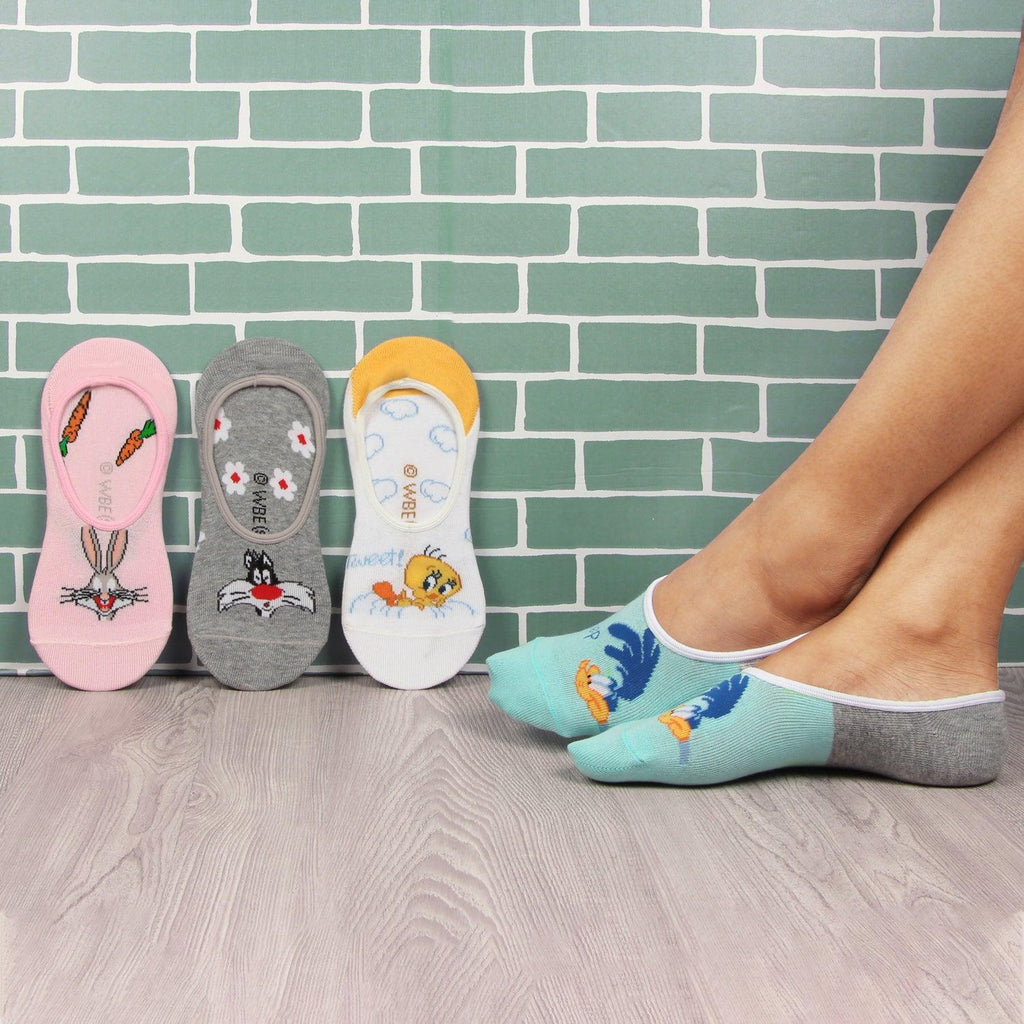Looney Tunes Cotton Loafer Socks 