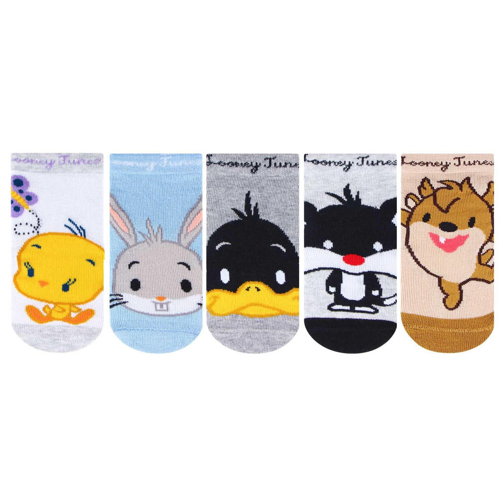 Looney Tunes Newborn Baby Socks - Pack Of 5
