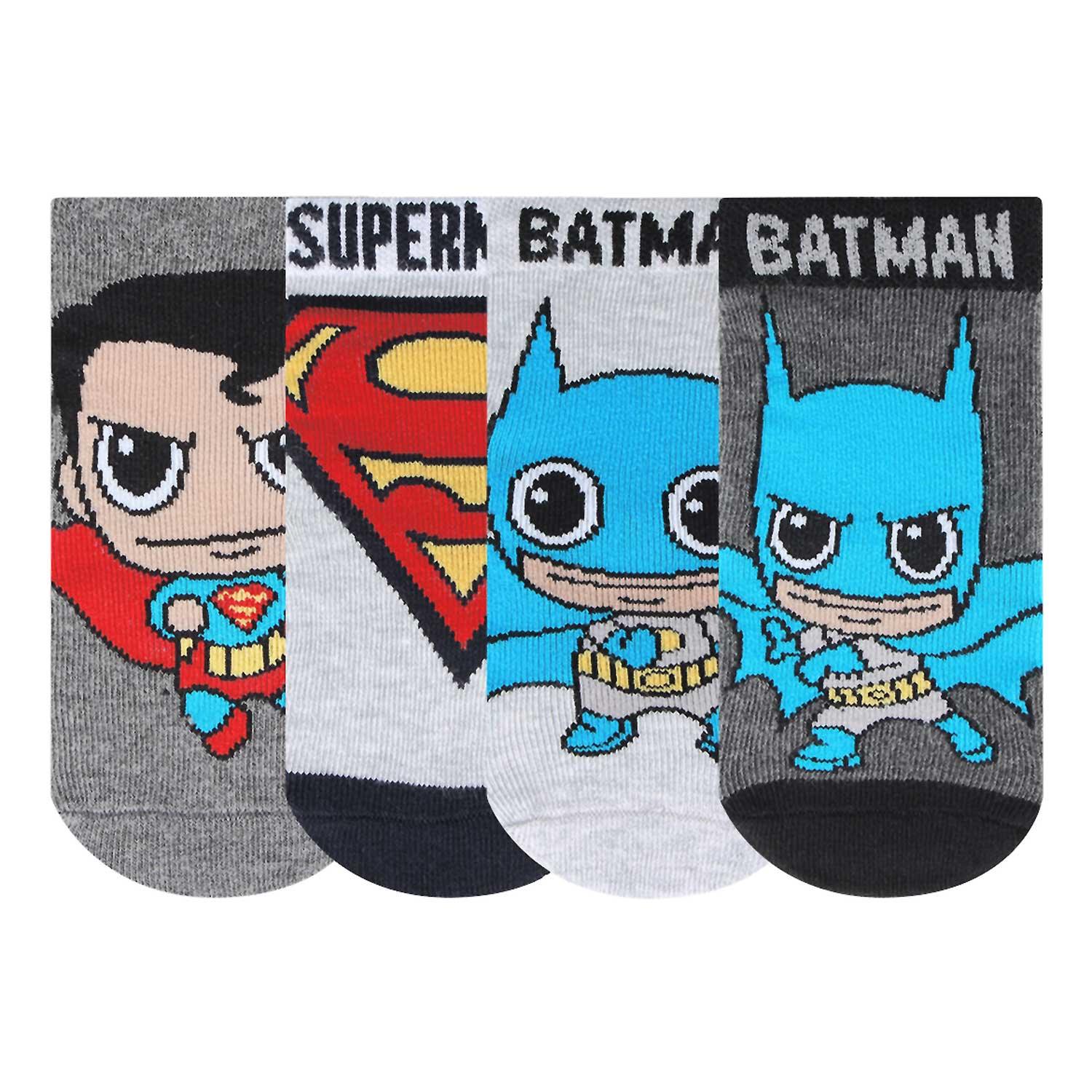 Chibi Batman & Superman Baby Socks 