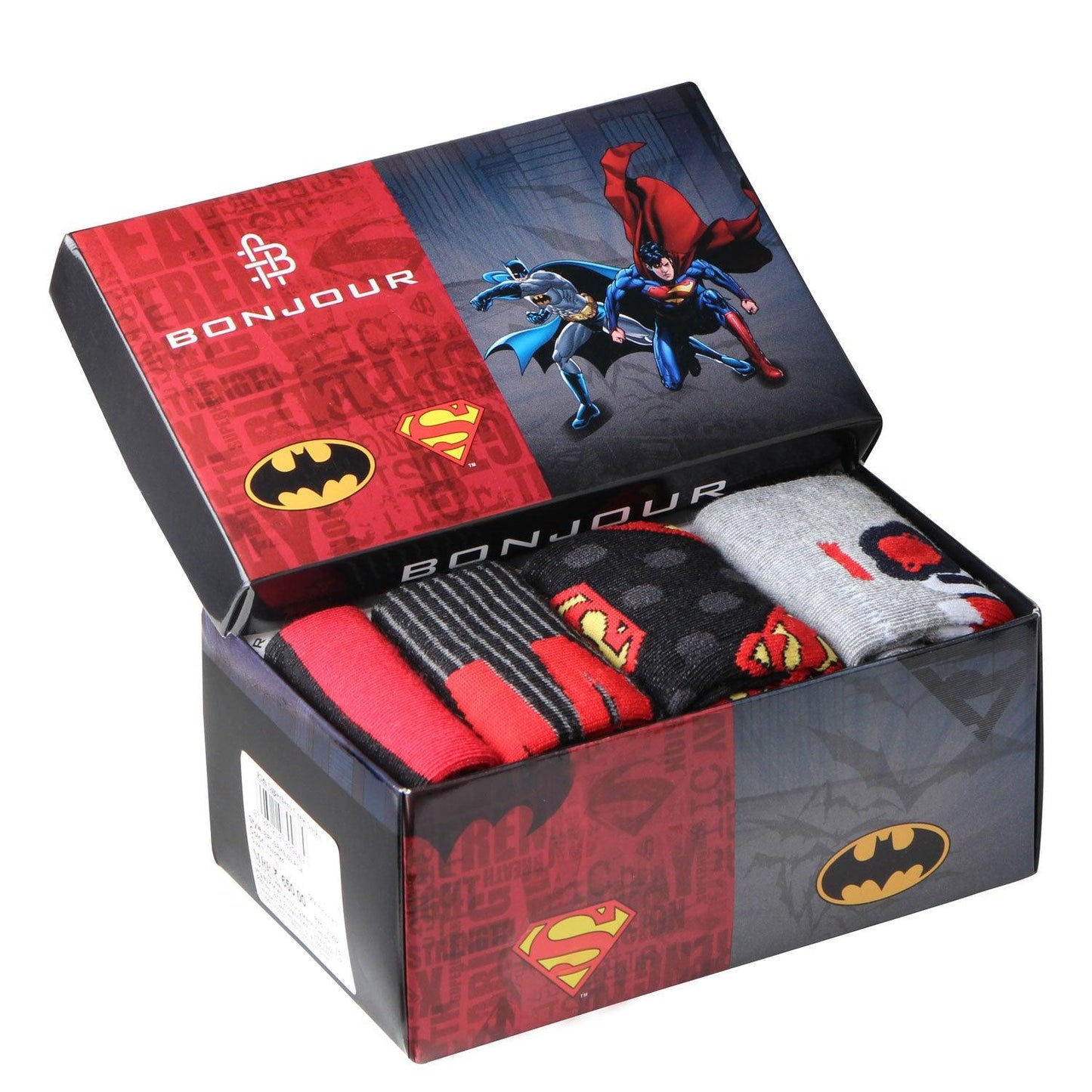 Superman Batman Cotton Socks for Kids