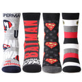 Superman Batman Full Length  Socks for Kids- Pack of 4