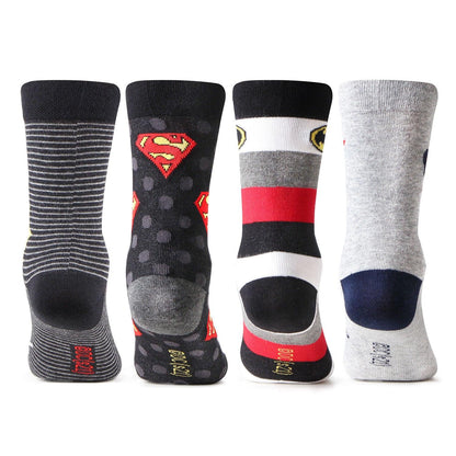 Superman Batman Superhero Socks