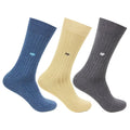 Hush Puppies Men's Cotton Crew Rib Socks - Pack of 3