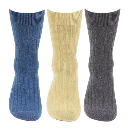 Hush Puppies Men's Cotton Crew Rib Socks - Pack of 3 - Bonjour Group