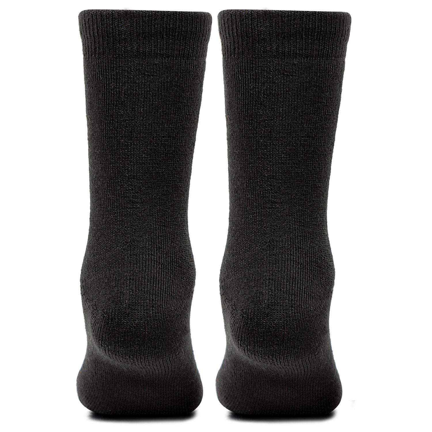 Kids Plain Multicoloured Woolen Crew Socks- Pack of 2 - Bonjour Group