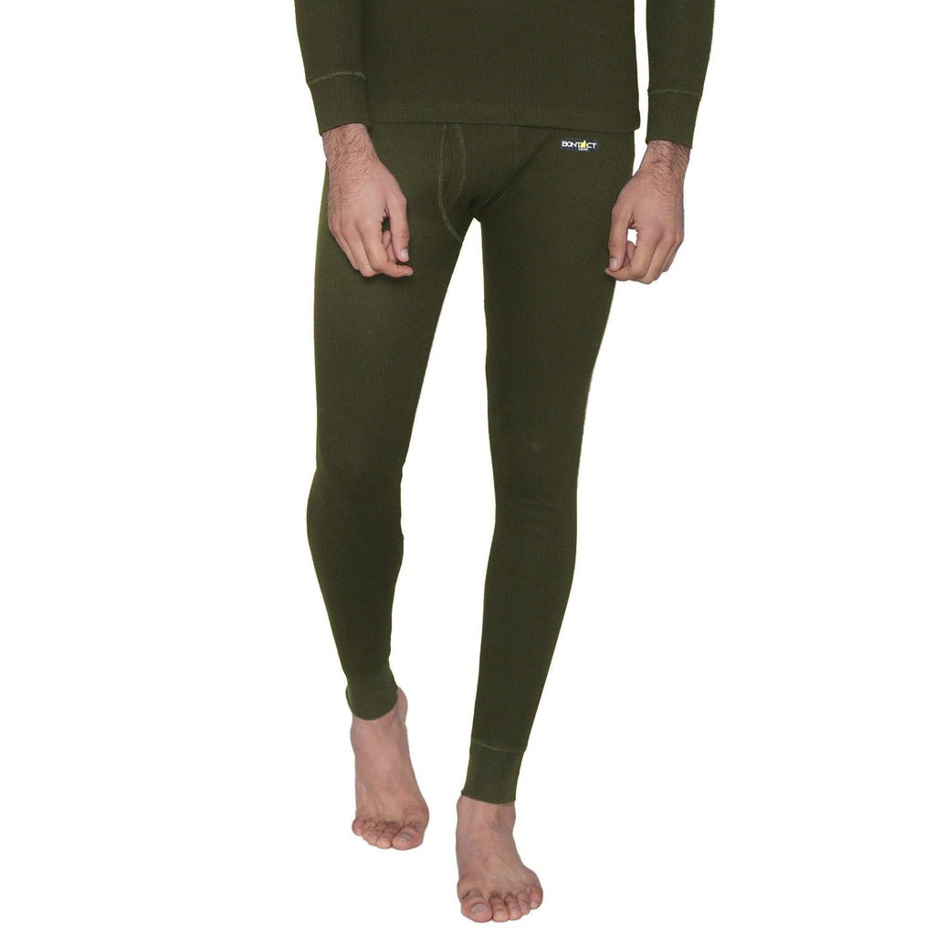 Bontact Men's Plain Thermal Bottom - Olive 