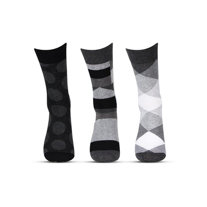 Men Formal Full Length Business/ Office Socks - Pack Of 3