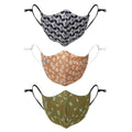 Women's Printed Cotton Face Mask  - Pack of 3