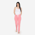 Vami Plain Cotton Rich Relax Lower For  Women - Peony