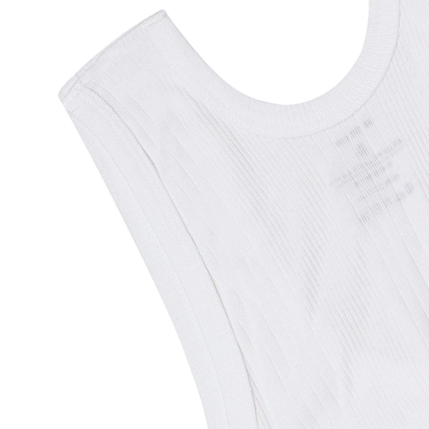Ribbed Cotton Vest For Men