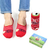 Crikbuzz Combo Pack Of Loafer Socks & Beer Can Cover - Red