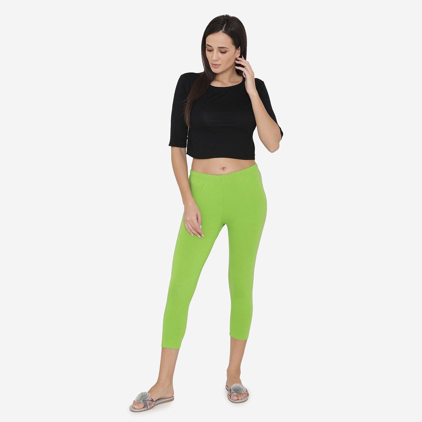 Women's Comfy Classy Capri Leggings - Jasmine - Bonjour Group