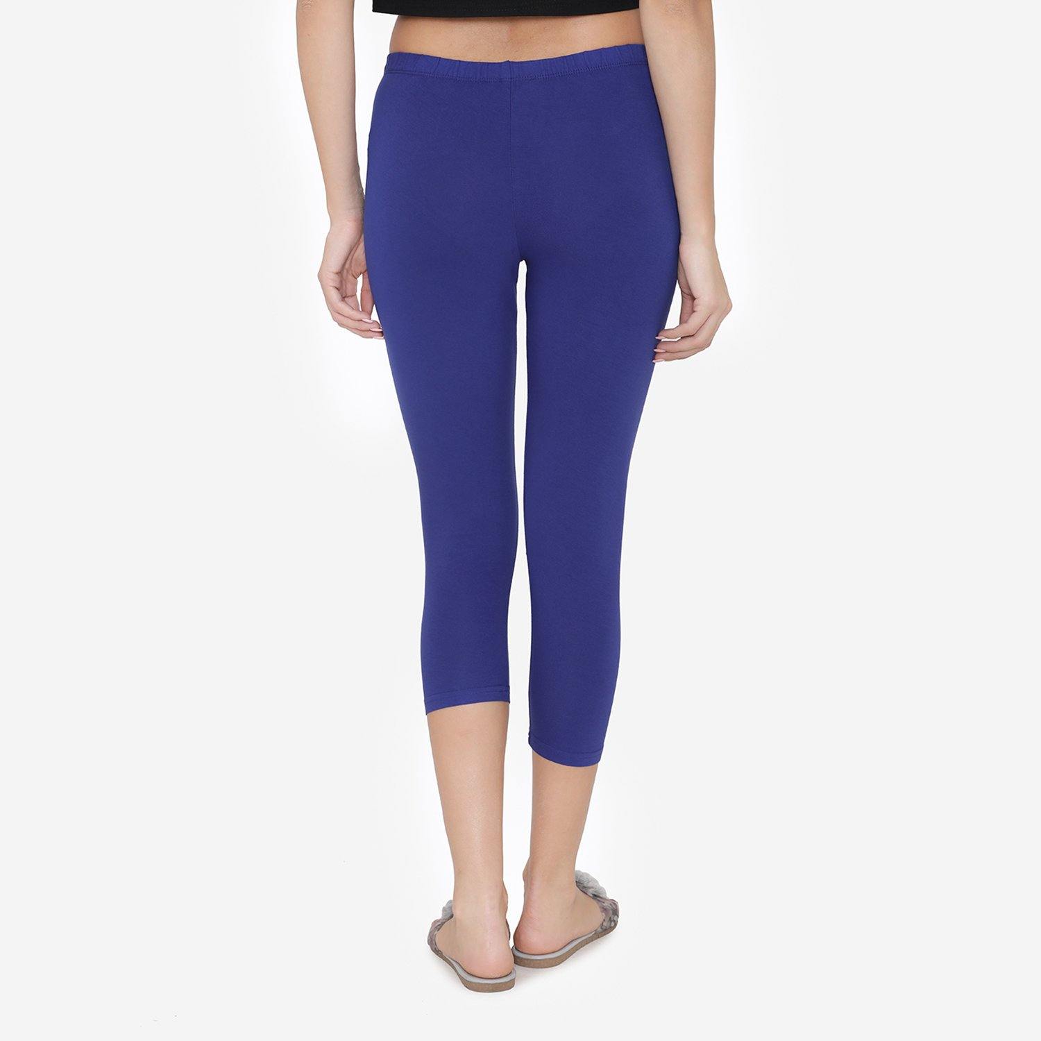Women's Comfy Classy Capri Leggings - Ink Blue - Bonjour Group