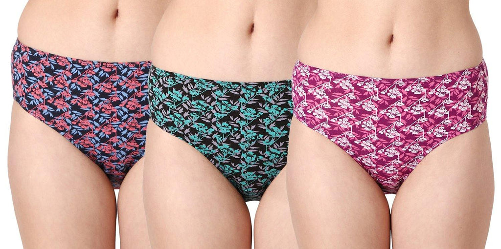 Women Printed Panty - Pack Of 3 - Bonjour Group