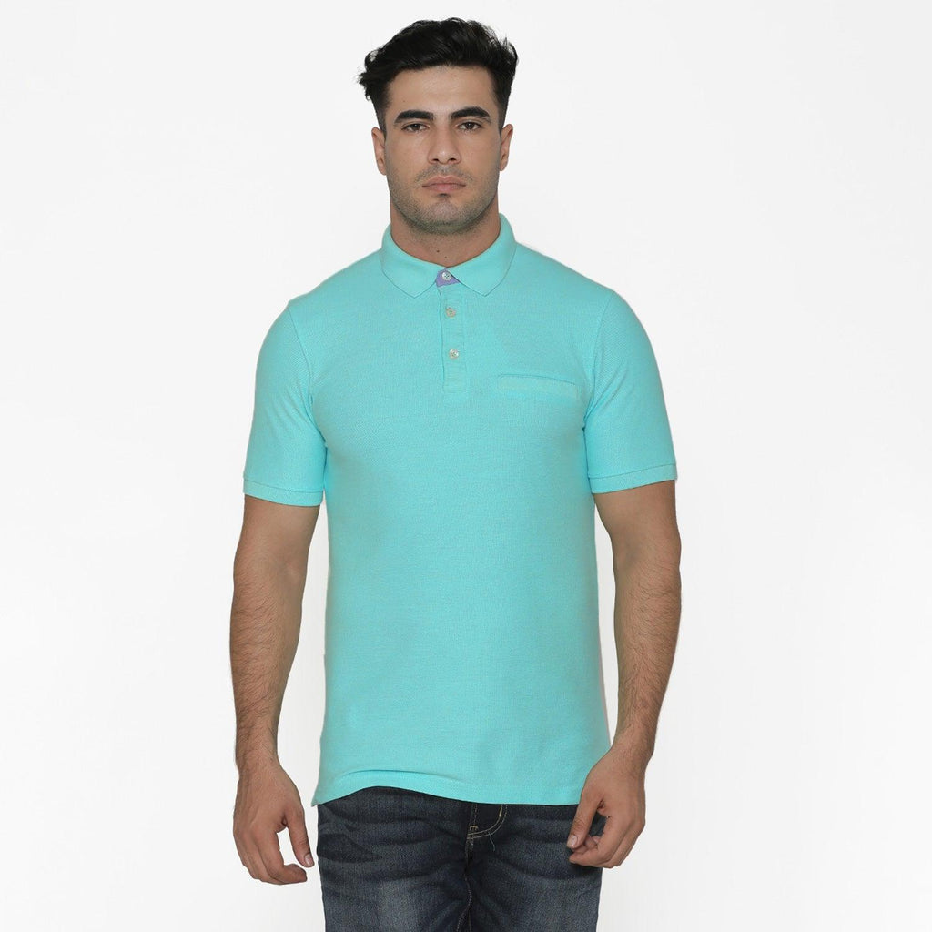 Men’s Plain Polo - Neck T - Shirt For Summer