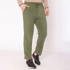 Men Regular Fit Polar Track Pants - Olive Green – BONJOUR
