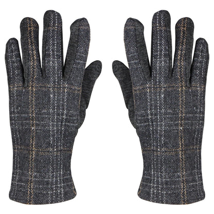 Men's Woolen Gloves In Dark Grey
