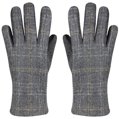 Men's Woolen Gloves In Grey