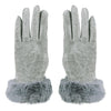 Designer Gloves For Women - Grey