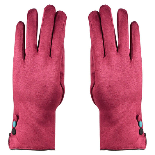 Winter Gloves For Women - Maroon  