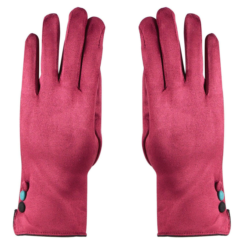 Winter Gloves For Women - Maroon  