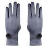 Grey Color Gloves For Women