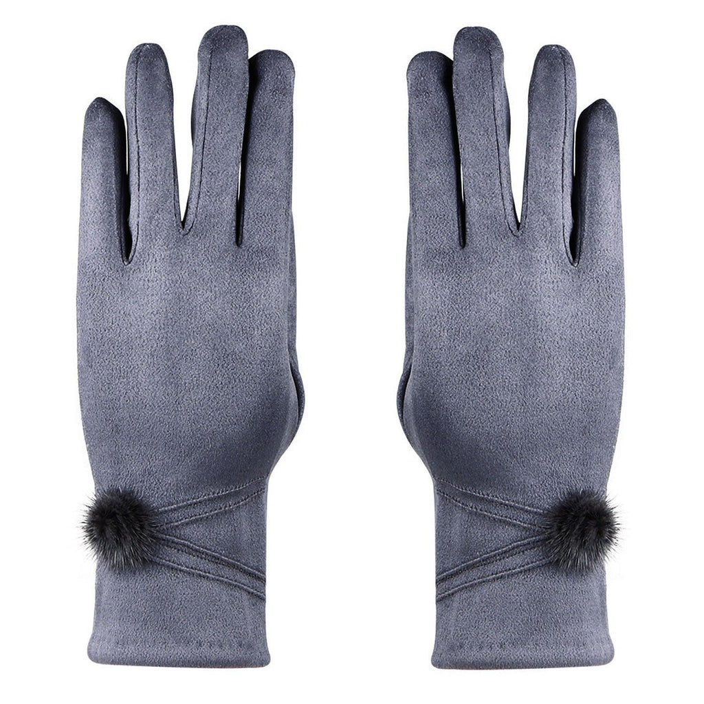 Grey Color Gloves For Women