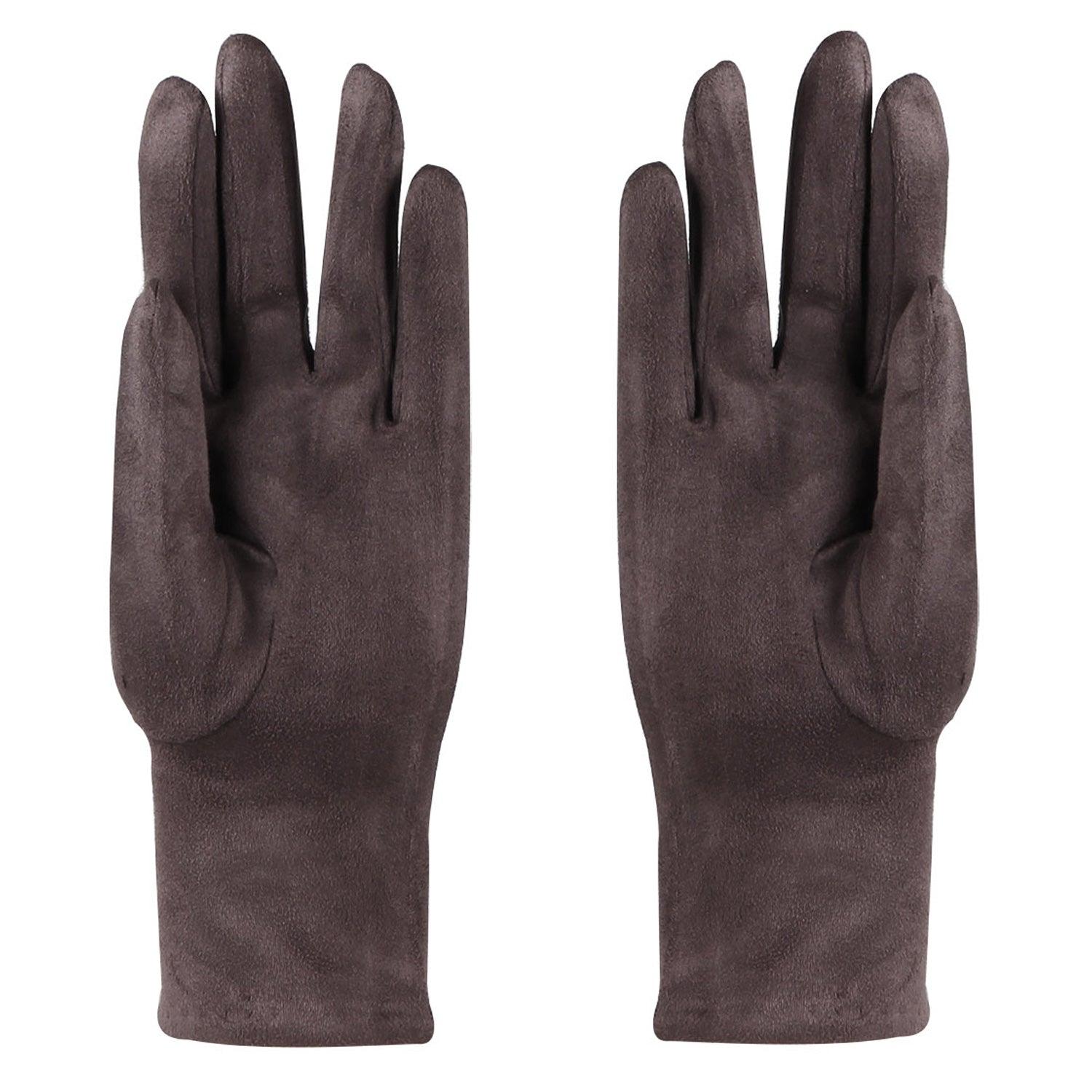 Ladies Winter Gloves With Pom Poms