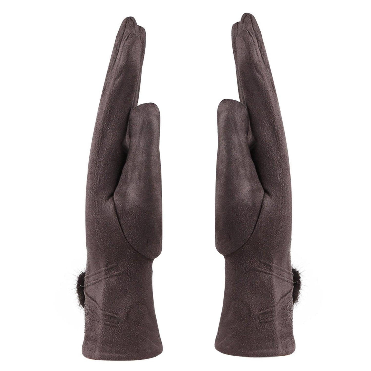  Gloves With Pom Poms